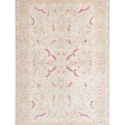 Ariana 5' 10" X 9' 2" Hand Knotted Wool Rug 5' 10" X 9' 2" (178 X 280) / Brown / Wool