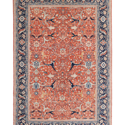 Ariana 6' 0" X 9' 1" Hand Knotted Wool Rug 6' 0" X 9' 1" (183 X 277) / Rust / Wool