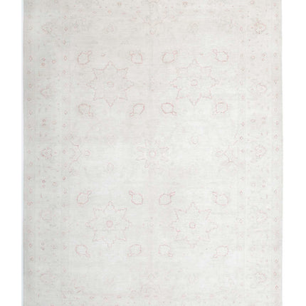 Ariana 6' 4" X 8' 8" Hand Knotted Wool Rug 6' 4" X 8' 8" (193 X 264) / Ivory / Wool