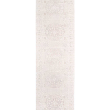 Ariana 4' 1" X 14' 3" Hand Knotted Wool Rug 4' 1" X 14' 3" (124 X 434) / Lilac / Wool