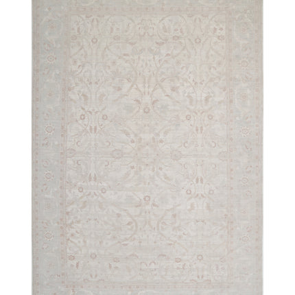 Ariana 11' 7" X 17' 8" Hand Knotted Wool Rug 11' 7" X 17' 8" (353 X 539) / Ivory / Wool