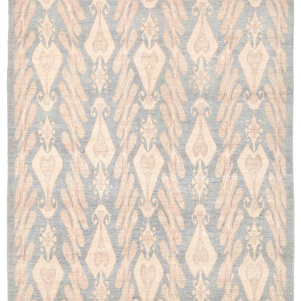 Artemix 8' 2" X 9' 9" Hand Knotted Wool Rug 8' 2" X 9' 9" (249 X 297) / Blue / Wool