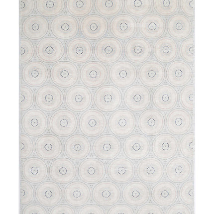 Artemix 9' 9" X 13' 11" Hand Knotted Wool Rug 9' 9" X 13' 11" (297 X 424) / Blue / Wool