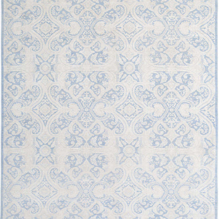 Artemix 8' 4" X 9' 6" Hand Knotted Wool Rug 8' 4" X 9' 6" (254 X 290) / Grey / Wool