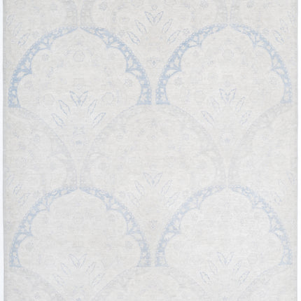 Artemix 6' 5" X 11' 11" Hand Knotted Wool Rug 6' 5" X 11' 11" (196 X 363) / Ivory / Wool
