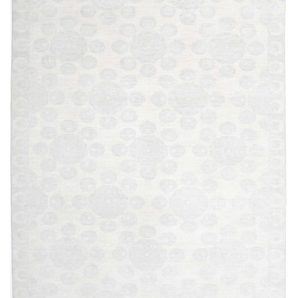 Artemix 8' 11" X 11' 7" Hand Knotted Wool Rug 8' 11" X 11' 7" (272 X 353) / Ivory / Wool