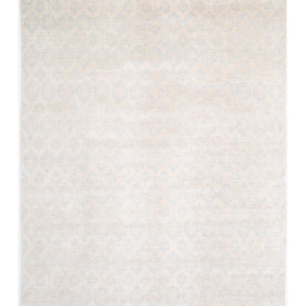 Artemix 12' 6" X 17' 1" Hand Knotted Wool Rug 12' 6" X 17' 1" (381 X 521) / Ivory / Wool