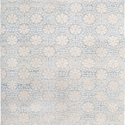 Artemix 7' 9" X 9' 7" Hand Knotted Wool Rug 7' 9" X 9' 7" (236 X 292) / Blue / Wool
