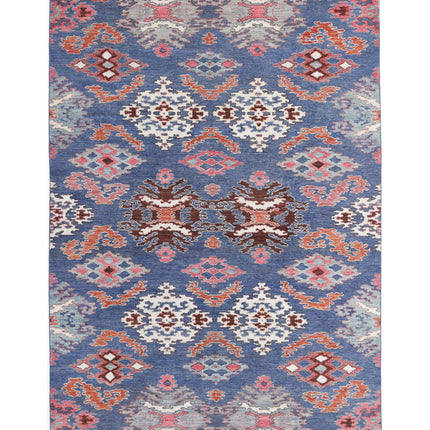 Artemix 5' 9" X 8' 11" Hand Knotted Wool Rug 5' 9" X 8' 11" (175 X 272) / Blue / Wool