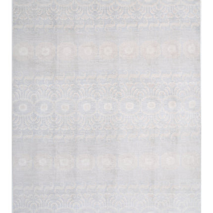 Artemix 8' 9" X 11' 3" Hand Knotted Wool Rug 8' 9" X 11' 3" (267 X 343) / Grey / Wool