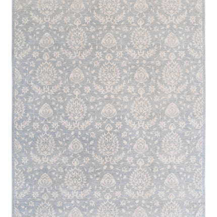 Artemix 9' 0" X 11' 11" Hand Knotted Wool Rug 9' 0" X 11' 11" (274 X 363) / Blue / Wool