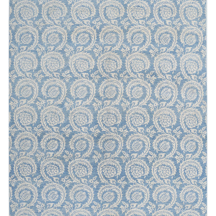 Artemix 8' 9" X 11' 5" Hand Knotted Wool Rug 8' 9" X 11' 5" (267 X 348) / Blue / Wool