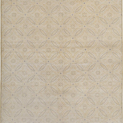 Artemix 8' 1" X 9' 8" Hand Knotted Wool Rug 8' 1" X 9' 8" (246 X 295) / Gold / Wool