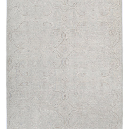 Artemix 6' 4" X 8' 3" Hand Knotted Wool Rug 6' 4" X 8' 3" (193 X 251) / Grey / Wool
