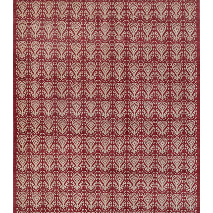 Artemix 8' 5" X 10' 9" Hand Knotted Wool Rug 8' 5" X 10' 9" (257 X 328) / Red / Wool