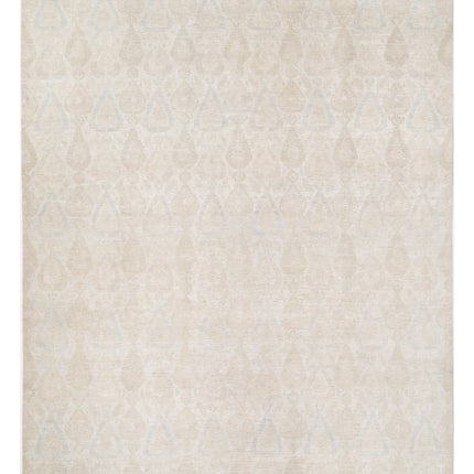 Artemix 8' 10" X 11' 5" Hand Knotted Wool Rug 8' 10" X 11' 5" (269 X 348) / Ivory / Wool