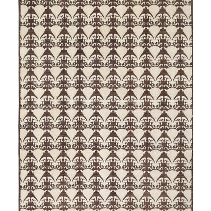 Artemix 8' 8" X 12' 2" Hand Knotted Wool Rug 8' 8" X 12' 2" (264 X 371) / Brown / Wool