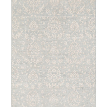 Artemix 6' 0" X 8' 8" Hand Knotted Wool Rug 6' 0" X 8' 8" (183 X 264) / Blue / Wool