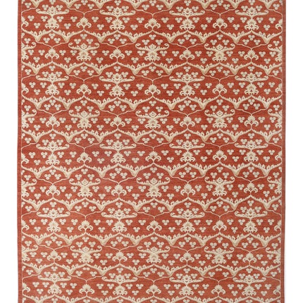 Artemix 9' 8" X 13' 3" Hand Knotted Wool Rug 9' 8" X 13' 3" (295 X 404) / Rust / Wool
