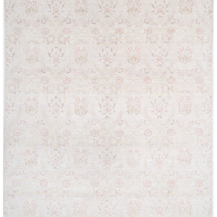 Artemix 8' 1" X 9' 11" Hand Knotted Wool Rug 8' 1" X 9' 11" (246 X 302) / Ivory / Wool