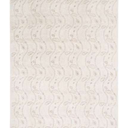 Artemix 8' 7" X 11' 10" Hand Knotted Wool Rug 8' 7" X 11' 10" (262 X 361) / Ivory / Wool