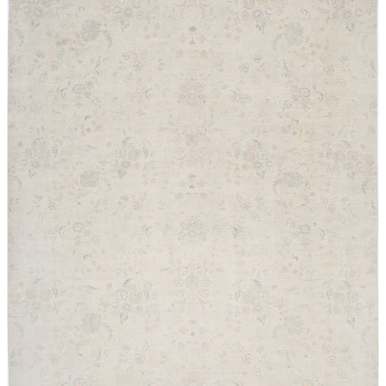 Artemix 11' 10" X 14' 5" Hand Knotted Wool & Silk Rug 11' 10" X 14' 5" (361 X 440) / Ivory / Wool & Silk