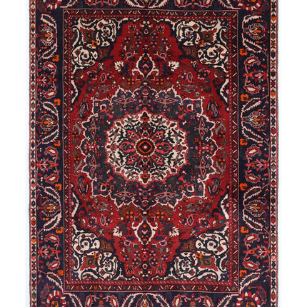 Bakhtiari 7' 0" X 10' 0" Hand Knotted Wool Rug 7' 0" X 10' 0" (213 X 305) / Red / Wool