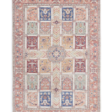 Bakhtiari 3' 10" X 5' 8" Hand Knotted Wool Rug 3' 10" X 5' 8" (117 X 173) / Ivory / Wool