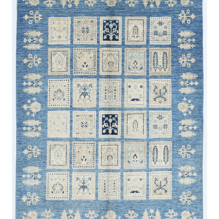 Bakhtiari 4' 9" X 6' 6" Hand Knotted Wool Rug 4' 9" X 6' 6" (145 X 198) / Blue / Wool