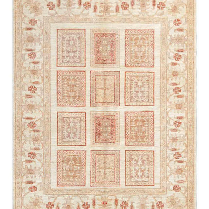 Bakhtiari 4' 11" X 6' 5" Hand Knotted Wool Rug 4' 11" X 6' 5" (150 X 196) / Ivory / Wool