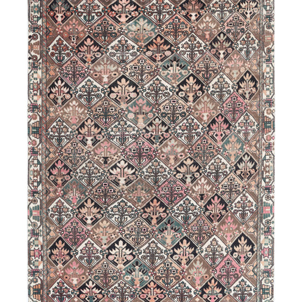 Bakhtiari 6' 7" X 9' 6" Hand Knotted Wool Rug 6' 7" X 9' 6" (201 X 290) / Brown / Wool