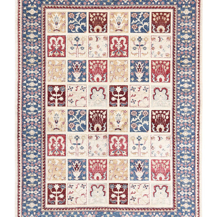 Bakhtiari 5' 7" X 7' 6" Hand Knotted Wool Rug 5' 7" X 7' 6" (170 X 229) / Multi / Wool