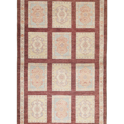 Bakhtiari 3' 0" X 4' 9" Hand Knotted Wool Rug 3' 0" X 4' 9" (91 X 145) / Brown / Wool