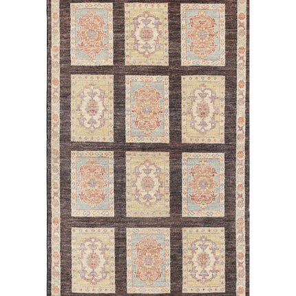 Bakhtiari 3' 0" X 5' 2" Hand Knotted Wool Rug 3' 0" X 5' 2" (91 X 158) / Brown / Wool
