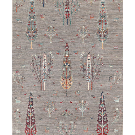Bakshaish 6' 11" X 9' 10" Hand Knotted Wool Rug 6' 11" X 9' 10" (211 X 300) / Grey / Wool
