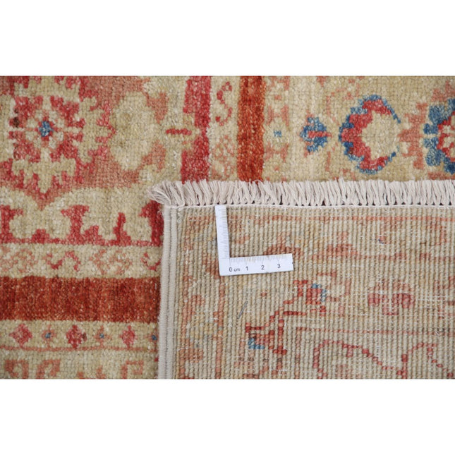 Bakthari 4' 10" X 6' 3" Wool Hand-Knotted Rug 4' 10" X 6' 3" (147 X 191) / Red / Ivory