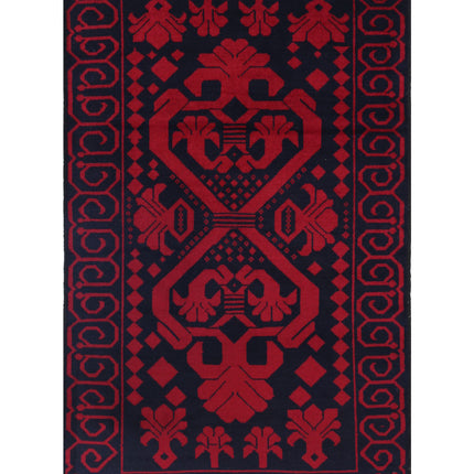 Baluch 2' 10" X 4' 7" Hand Knotted Wool Rug 2' 10" X 4' 7" (86 X 140) / Red / Wool