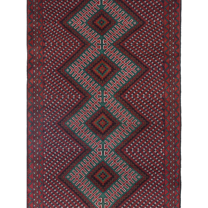 Baluch 2' 10" X 4' 6" Hand Knotted Wool Rug 2' 10" X 4' 6" (86 X 137) / Red / Wool