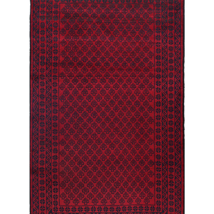 Baluch 3' 0" X 4' 10" Hand Knotted Wool Rug 3' 0" X 4' 10" (91 X 147) / Red / Wool