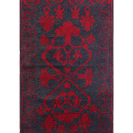 Baluch 2' 9" X 4' 7" Hand Knotted Wool Rug 2' 9" X 4' 7" (84 X 140) / Red / Wool