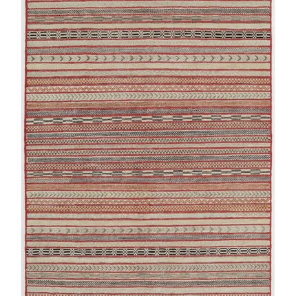 Berjesta 5' 8" X 7' 9" Hand Knotted Wool Rug 5' 8" X 7' 9" (173 X 236) / Red / Wool