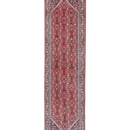 Bijar 2' 5" X 9' 7" Hand Knotted Wool Rug 2' 5" X 9' 7" (74 X 292) / Red / Wool