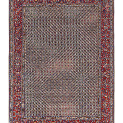 Bijar 7' 11" X 11' 0" Hand Knotted Wool Rug 7' 11" X 11' 0" (241 X 335) / Ivory / Wool