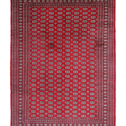 Bokhara 10' 1" X 14' 3" Hand Knotted Wool Rug 10' 1" X 14' 3" (307 X 434) / Red / Wool