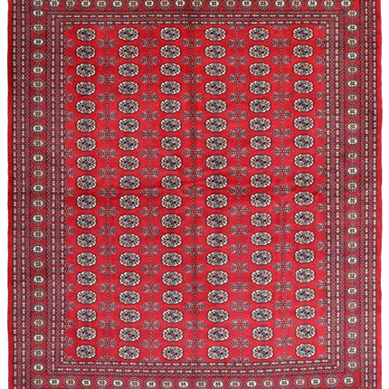 Bokhara 8' 0" X 9' 11" Hand Knotted Wool Rug 8' 0" X 9' 11" (244 X 302) / Red / Wool