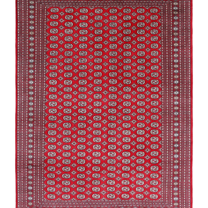 Bokhara 10' 2" X 13' 11" Hand Knotted Wool Rug 10' 2" X 13' 11" (310 X 424) / Red / Wool