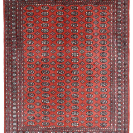Bokhara 8' 1" X 10' 1" Hand Knotted Wool Rug 8' 1" X 10' 1" (246 X 307) / Rust / Wool