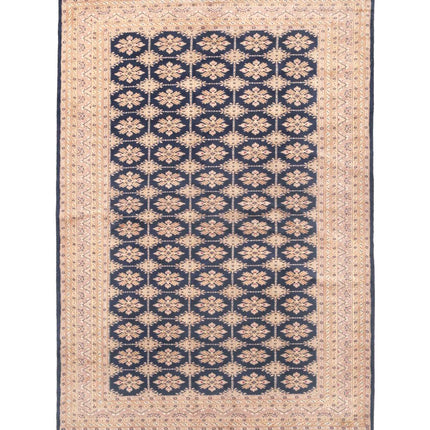 Bokhara 5' 11" X 9' 0" Hand Knotted Wool Rug 5' 11" X 9' 0" (180 X 274) / Blue / Wool