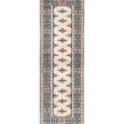 Bokhara 2' 6" X 7' 10" Hand Knotted Wool Rug 2' 6" X 7' 10" (76 X 239) / Beige / Wool