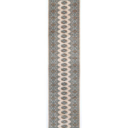 Bokhara 2' 7" X 12' 1" Hand Knotted Wool Rug 2' 7" X 12' 1" (79 X 368) / Beige / Wool